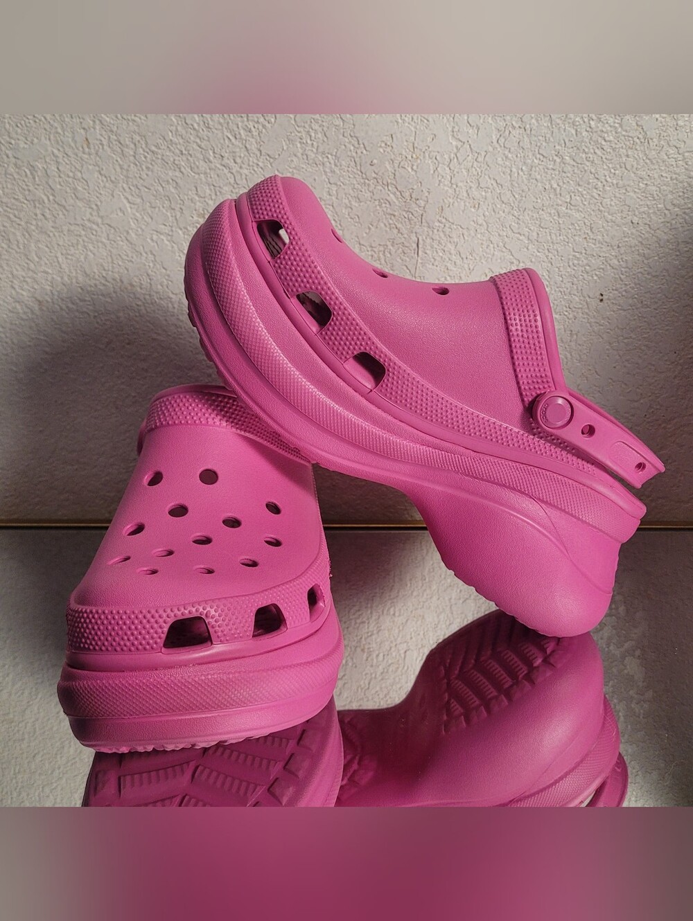 Pink Crocs Classic Crush Clogs Women's Size 9 NWOT